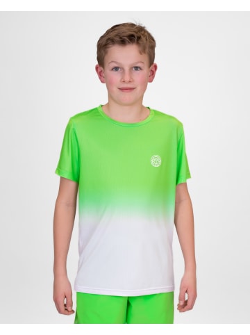 BIDI BADU Crew Junior Tee - black in Neongrün/Weiß