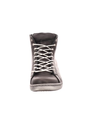 Esgano Damenschnürrstiefel kalt flach  in  Schwarz