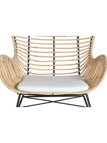 Giner y Colomer 2-er Set:  Stühle aus Rattan und Metall in Beige