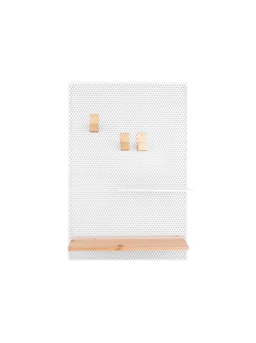 Present Time Notiztafel in weiß
