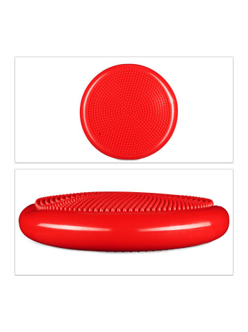 relaxdays 3x Balancekissen in Rot