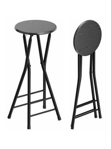 HOMCOM Barhocker-34L x 30B x 70H cm-Schwarz