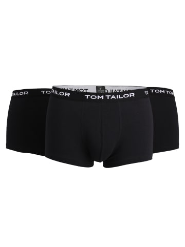 Tom Tailor Boxershort 3er Pack in Schwarz