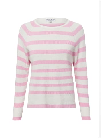 Marie Lund Strickpullover in rosa weiß - 0002