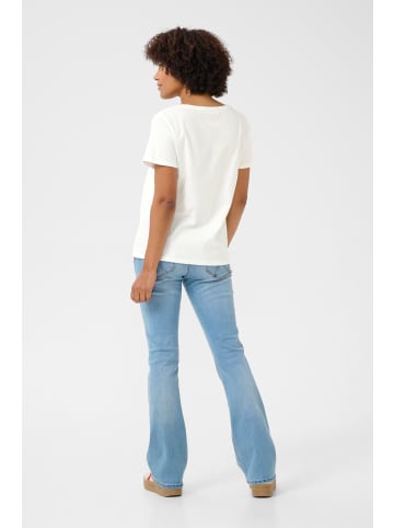 Cream T-shirt CRElvire Regular fit in White Orange Flowers