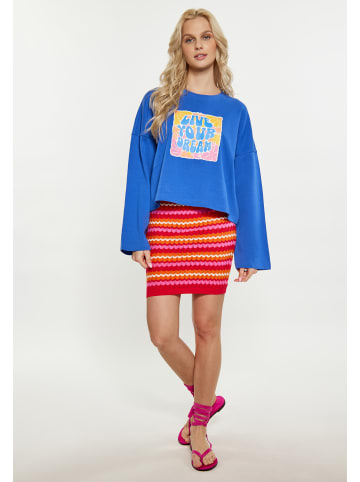 IZIA Damen Sweatshirt in Kobaltblau
