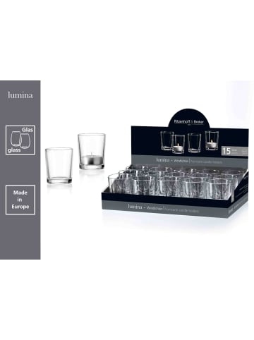 Ritzenhoff & Breker 15er Set Windlichter Lumina ø 5 cm in transparent