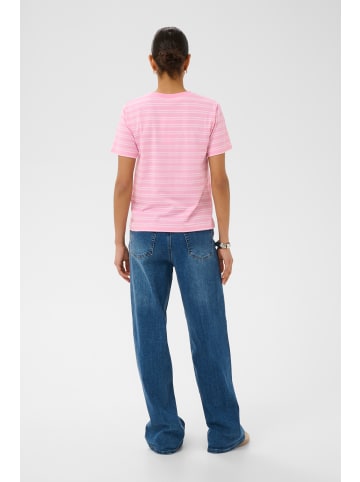 Kaffe T-Shirt kurzarm KAvilla Regular fit in Pink Frosting/Chalk Stripes