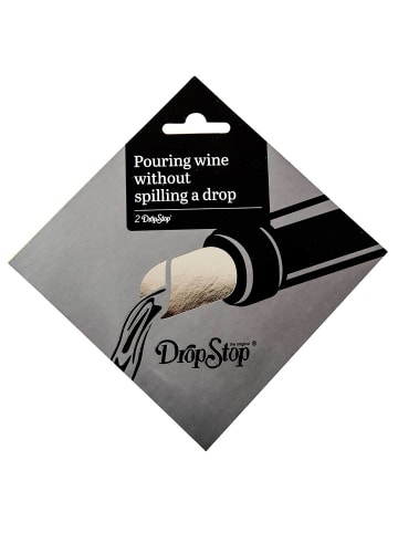 DropStop® 2er Set Weinausgießer Original in silber