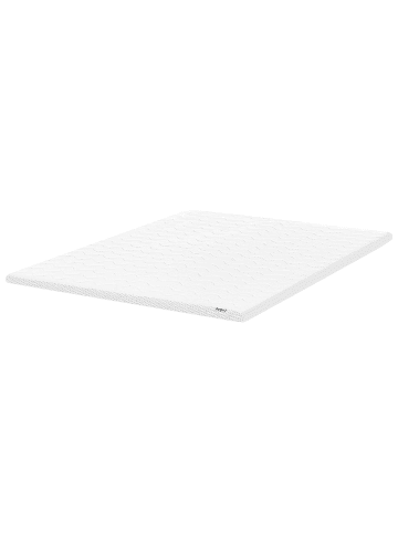 Beliani Topper COOL TOUCH 6 in Weiß - (W) 180 x (H) 6 x (L) 200 cm