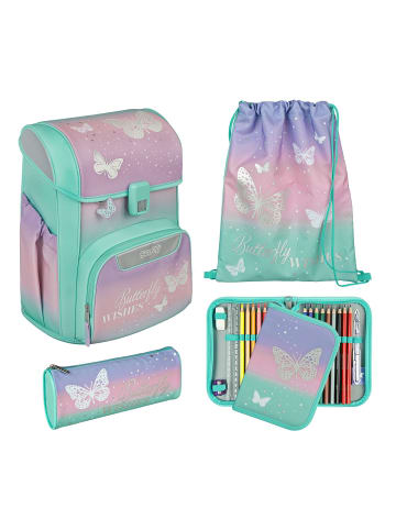 SCOOLI EasyStart Schulranzen-Set 5-teilig in Butterfly Wishes