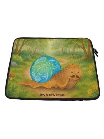 Mr. & Mrs. Panda Notebook Tasche Schnecke Sir Design ohne Spruch in Weiß