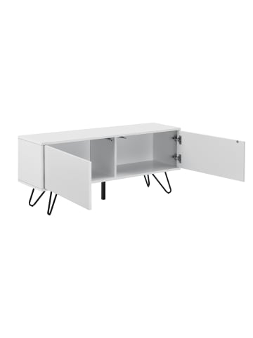 en.casa Sideboard Bollebygd in Weiß (H)46.5cm (B)110cm (T)30cm