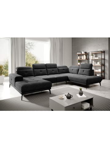 MF Design Brita Recamiere Rechts in Grau -  (L) 205 x (B) 350 x (H) 107 cm