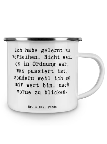 Mr. & Mrs. Panda Teebecher Spruch Vergebung und Neubeginn mit Sp... in Weiß