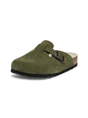 VITAFORM Veloursleder Clogs in avocado
