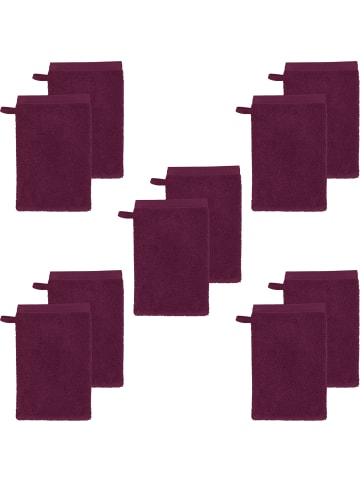 Erwin Müller Frottier Waschhandschuh 10er-Pack Heidenheim in beere