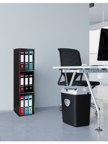VCM  Holz Büro Regal Bücher Ordner Aktenregal Offas 3f in Schwarz