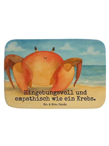 Mr. & Mrs. Panda Badevorleger Sternzeichen Krebs Design mit Spruch in Weiß