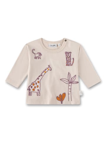 Sanetta Langarmshirt in Beige