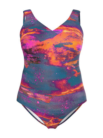 Ulla Popken Badeanzug in orange