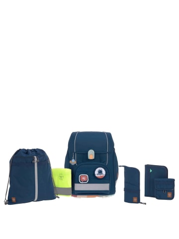 Lässig School Set Boxy Unique - Schulranzen Set 7tlg. (Gradient Green/Blue) in Navy