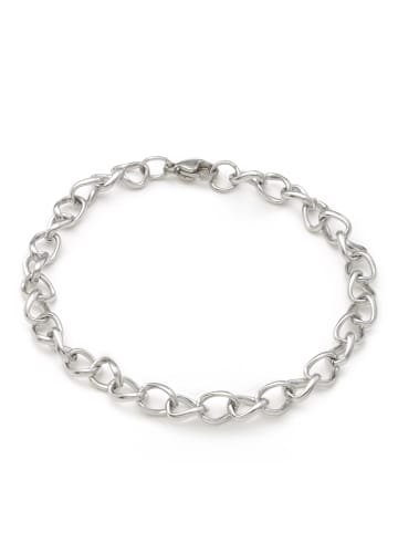 Steel_Art Armband Plutos silberfarben poliert in silberfarben poliert