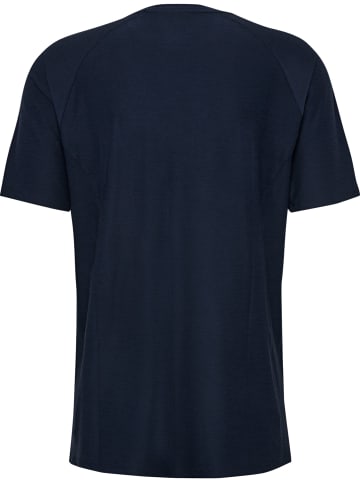 Hummel Sportshirt mit elastischem Material in Navy