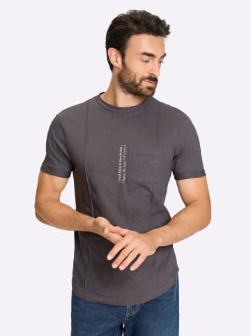 WITT WEIDEN Kurzarm-Shirt in anthrazit