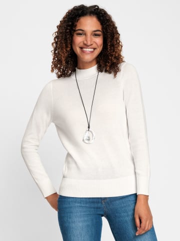 WITT WEIDEN Stehkragenpullover in ecru