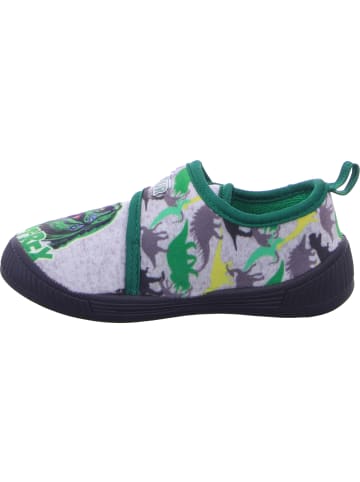 Dinosaurier Hausschuh in grau