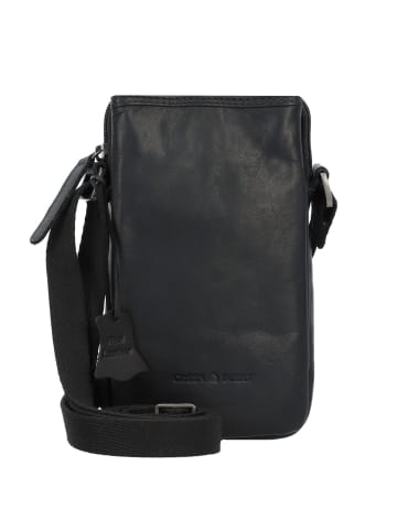 Greenburry Pure Black Handytasche Leder 11 cm in black