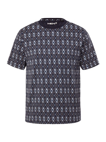 Men Plus Kurzarm T-Shirt in navy blau