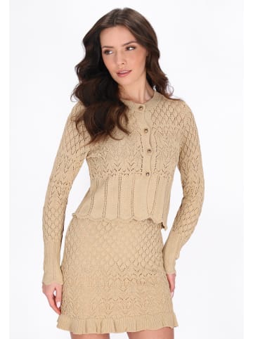 faina Women Cardigan in beige gold