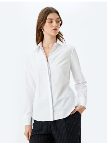KOTON Shirt in Grauweiß