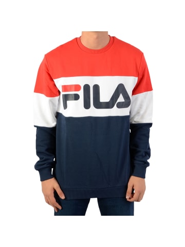 Fila Herren-Sweatshirt „Straight Blocked Crew“ True Red Black