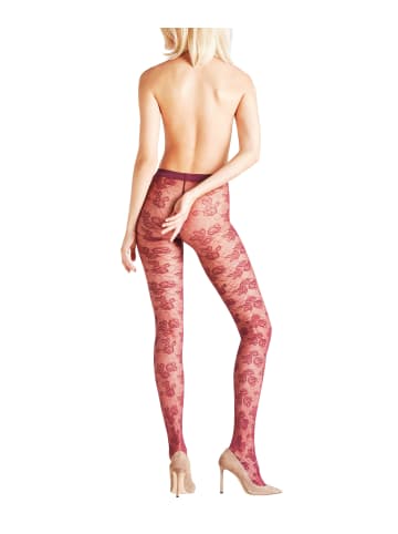 Falke Strumpfhose Rose Drama in Pinot noir