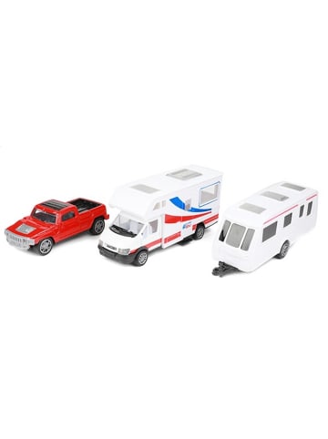 Toi-Toys Auto Wohnmobil und Pick-up mit Wohnwagen als Anhänger 3 Jahre