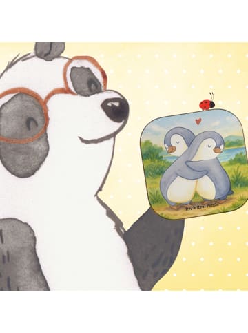 Mr. & Mrs. Panda Tischuntersetzer Pinguine Kuscheln Design ohne ... in Weiß