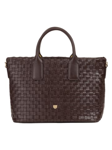 DuDu Jaqueline Shopper Tasche Leder 28 cm in coffee brown