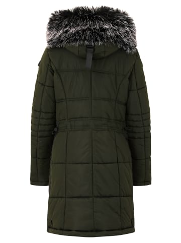 Betty Barclay Steppjacke mit Kapuze in Dunkelgrün