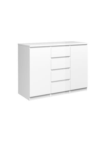 ebuy24 Sideboard Nada Weiß 121 x 50 cm