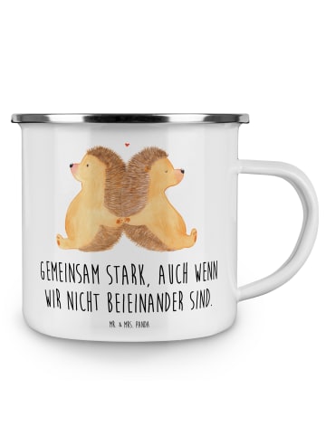 Mr. & Mrs. Panda Metallbecher Trennung von den Eltern mit Spruch in Weiß