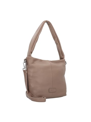 FREDs BRUDER Fosa Schultertasche Leder 35 cm in taupe