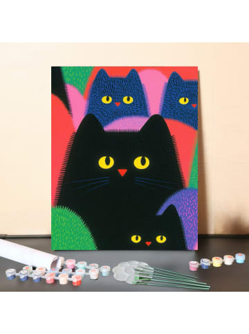 ARTNANAS DIY Malen nach Zahlen Set-"Nachtschar" 