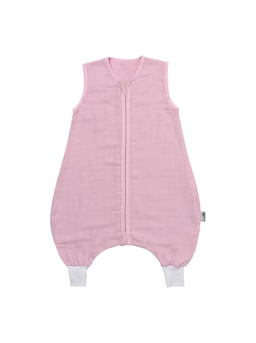 Schlummersack Musselin Schlafsack mit Füßen, 0.5 Tog in Rosa