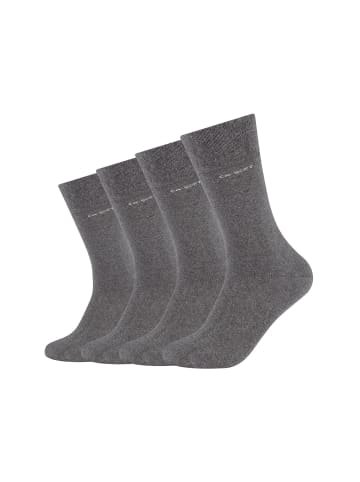 camano Socken 4er Pack ca-soft in dunkelgrau melange