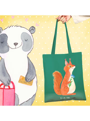 Mr. & Mrs. Panda Schultasche Eichhörnchen Blume ohne Spruch in Mint