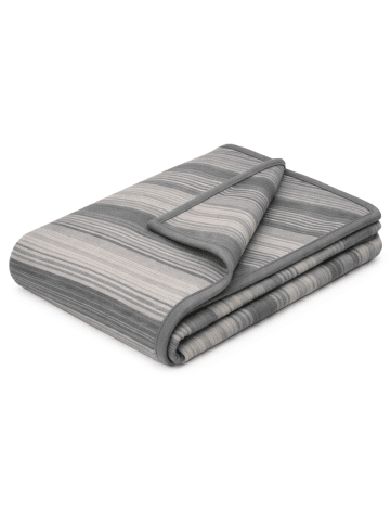 Traumschloss Cotton Home Wohndecke Lines in grau