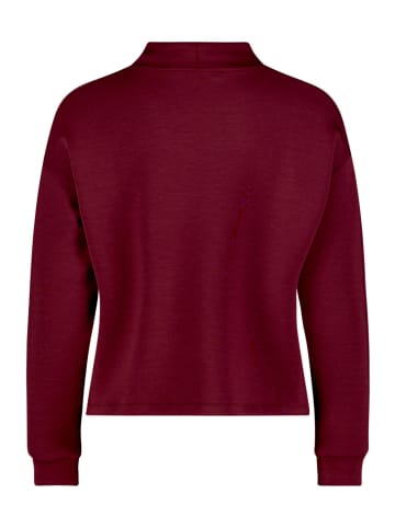 BETTY & CO Sweatshirt mit Stehkragen in Fall Burgundy